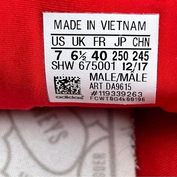 Adidas Pharrell Williams Tennis HU Holis Festival Scarlet Cloud Knit Mens Size 7 - Picture 9 of 10